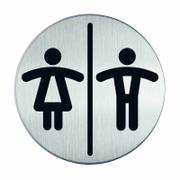 DURABLE dame/herretoilet piktogram Ø83mm