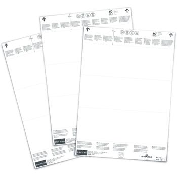 DURABLE indstiksark 74x210mm hvid (102802)