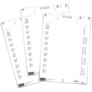 DURABLE indstiksark 65x140/90mm hvid