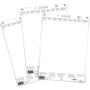 DURABLE indstiksark 38x100mm hvid