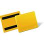 DURABLE lagerlomme m/magnet A6 tværformat gul
