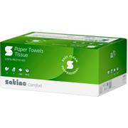 Satino Comfort håndklædeark 2lags 25x23cm hvid 20x160stk