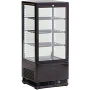 SCANDOMESTIC displaykøler i sort 71 l