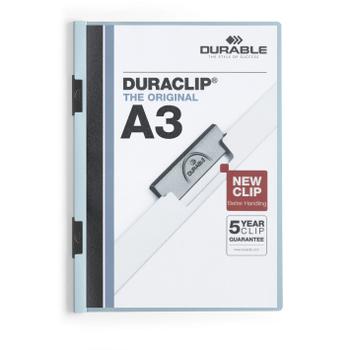 DURABLE Duraclip® A3 klemmappe lyseblå (221806*10)