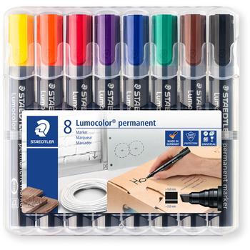 STAEDTLER Lumocolor 350 markersæt 8 farver (350WP8)