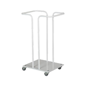 Tina Trolleys affaldsvogn med hjul 110L hvid (105502)