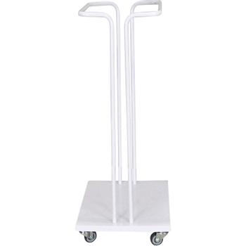 Tina Trolleys affaldsstativ m/hjul u/låg 60L hvid (7790)