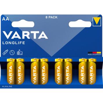 VARTA Longlife 4106 batteri - 8 x AA / LR6 - Alkalisk (4106101418)
