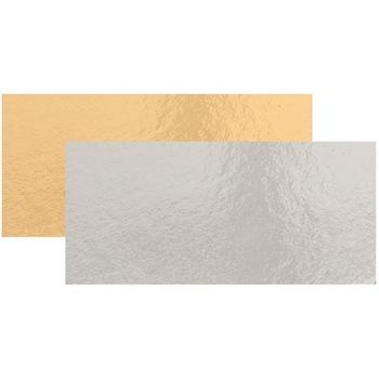 WhiteLabel Papbund 8, 2x20, 7cm sølv+guld 100 stk (299565)