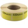 WhiteLabel Rabatetiket UDSALG 25x35mm gul 1000stk