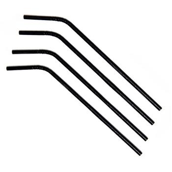 WhiteLabel Sugerør papir 245mm Ø6mm sort 500 stk (124591)