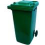 WhiteLabel Skraldespand 240L 580x670x1070mm grøn