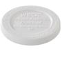 WECK låg t/patentglas Ø10,8 cm hvid plast 5 stk