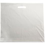 WhiteLabel Bærepose plast 40my 45x42cm hvid 500stk