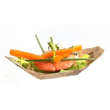 WhiteLabel Serveringsbåd bambus 120 mm 100 stk (122788)