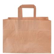 WhiteLabel Bærepose papir 17L 70g brun 200stk
