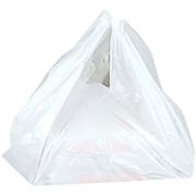 WhiteLabel Blokpose plast 30my 58x39cm hvid 500stk