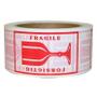 WhiteLabel Pakketape 'FORSIGTIG GLAS' pakketape 50mmx66m rød/hvid