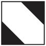 WhiteLabel LQ fareetiket 100x100mm sort/hvid 250stk
