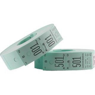 Ferco NR. 48 garderobenumre med 2 x 500 ark i grøn (824803)