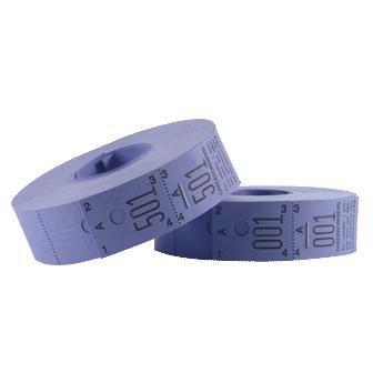 Ferco NR. 48 garderobenumre med 2 x 500 ark i lilla (824805)