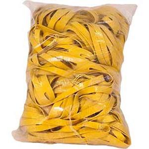 Roliba H-form gummi-dokumentbånd gul 100stk (449005)