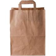 WhiteLabel Bærepose papir 26L 90g brun 200stk