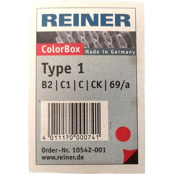 REINER stempelpude B2&C type 1 m/rødt blæk (COLORBOX1R)