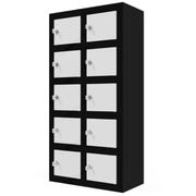 SONO opbevaringsboks 10 rum 200x390x780mm sort/hvid
