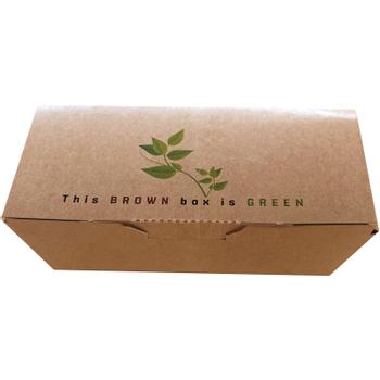 WhiteLabel Dipboks med låg 33x82x30mm brun 600stk (125619)