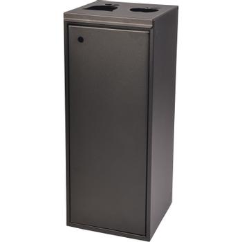 Tina Trolleys Affaldsbeholder med to indkasthuller 2x60L sort (105765)