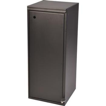 Tina Trolleys Affaldsbeholder med låge + fodpedal 100L sort (105768)