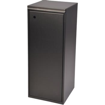 WhiteLabel Affaldsbeholder med låg 100L sort (105760)