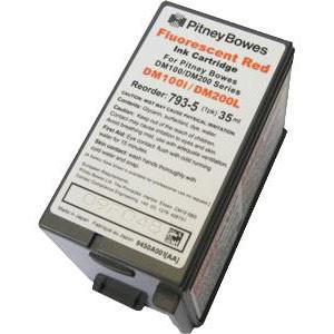 PITNEY BOWES Frankeringspatron Pitney Bowes Til DM 100/ 125/ 175/ 100i Rød (793-5/PBDM100R)