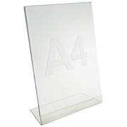 QConnect brochureholder Klar A4 L-fod