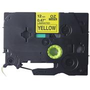QConnect tape Tze631 Sort/gul 12 mm x 8 mtr