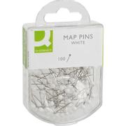 QConnect kortnåle Æsk/100 stk hvid