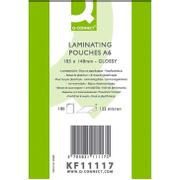 QConnect lamineringslomme A6 Pk/100 stk k/k 125 mic