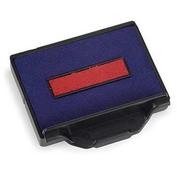 TRODAT farvepude 6/50 rød/blå 2stk (6/50/2D)