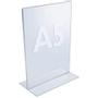 TWINCO akryldisplay med T-fod til A5-format