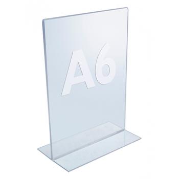 TWINCO Twin Agenda akryldisplay med T-fod til A6-format (5811-7)