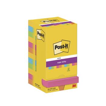 POST-IT Super Sticky notes 76x76mm Carnival 12stk (7100290173)