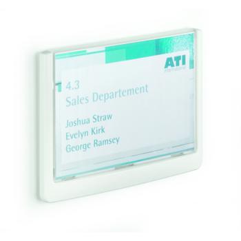 DURABLE Click Sign dørskilt A6-tværformat hvid (486102)