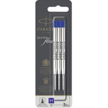 PARKER Jotter refill medium 0,7mm blå 3stk (2119152*12)
