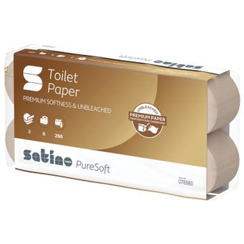 Satino PureSoft toiletpapir 3-lags 9,4cmx30m 72rl (076980)