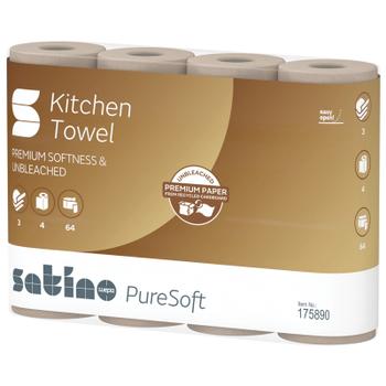 Satino PureSoft køkkenrulle 3-lags 26cmx14m 32rl (175890)