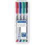 STAEDTLER Lumocolor 316F non-permanent marker 0,6mm 4 farver