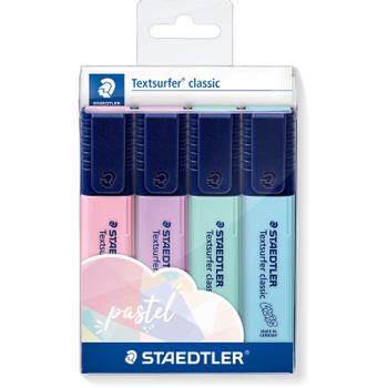 STAEDTLER 364 tekstmarkere sæt 4 pastelfarver (364 CWP4PA*10)