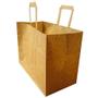 WhiteLabel Bærepose papir 17L brun 200stk