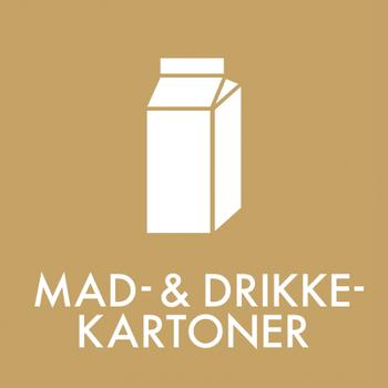 WhiteLabel Mad- & drikkekartoner piktogram 12x12cm (127269)